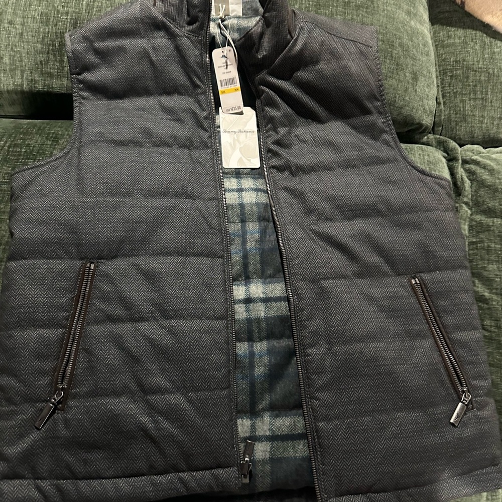 Tommy Bahama Charcoal Herringbone Jacket
